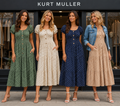 Priya Polka Dot Midi Bardot Dress: Chocolate brown