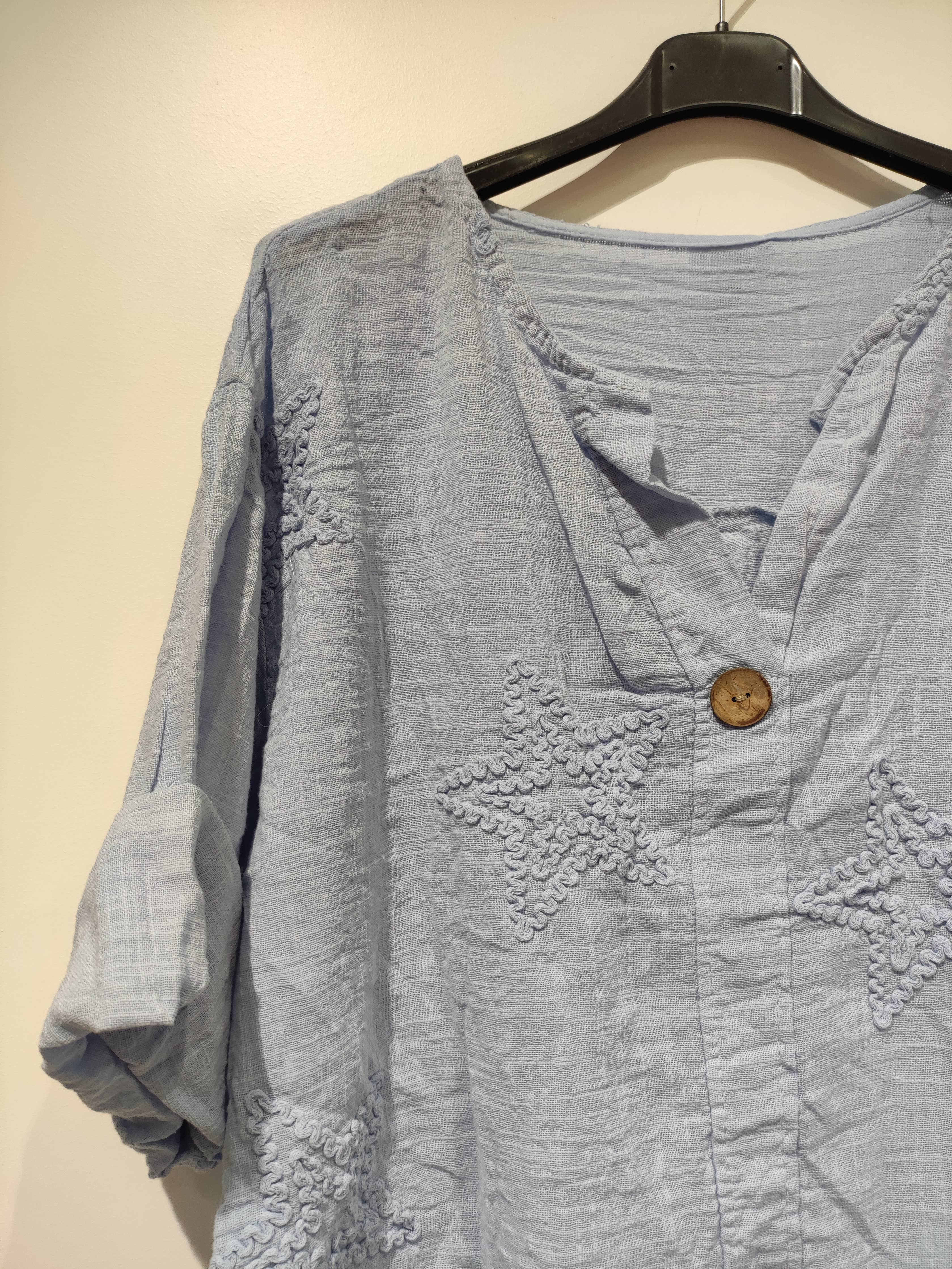 LISA Star Blouse - PE25: Persimmon / YOU(36-46)