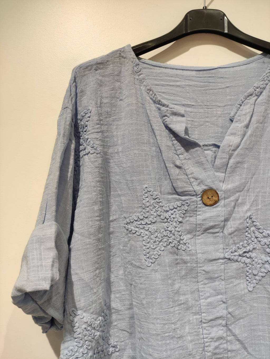 LISA Star Blouse - PE25: White / YOU(36-46)