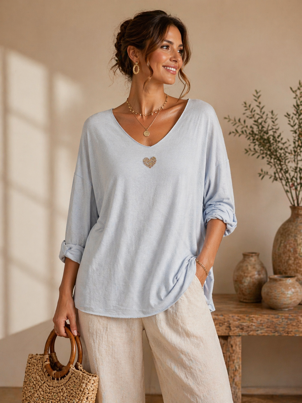 High Bohemian Heart – Gentle Sun: Light yellow / One size