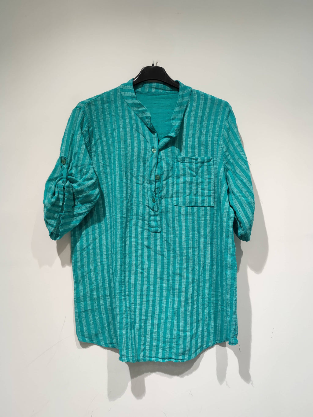 LISA Striped Blouse - PE25: Turquoise / You(38-48)