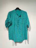 LISA Striped Blouse - PE25: Turquoise / You(38-48)