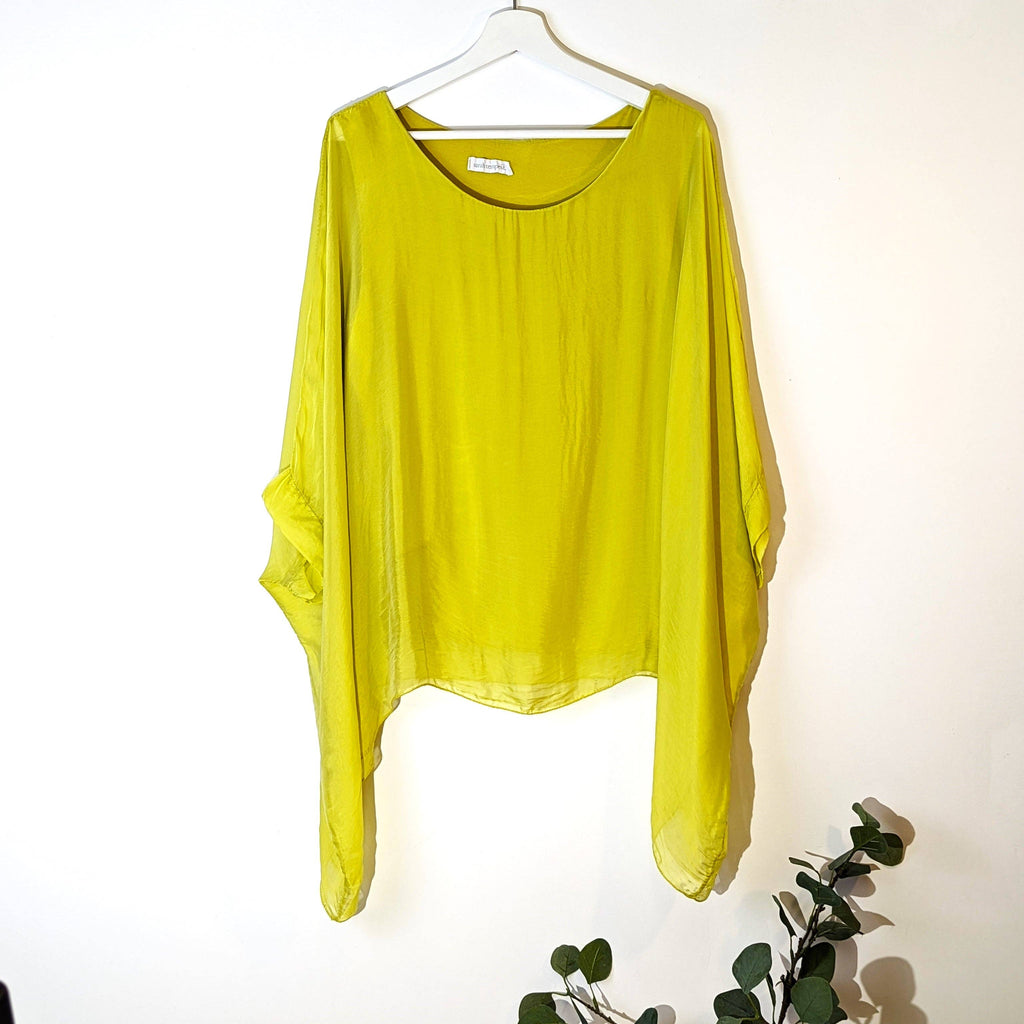 Plain silk tunic with comfortable attached undergarment (O/S): LGRN