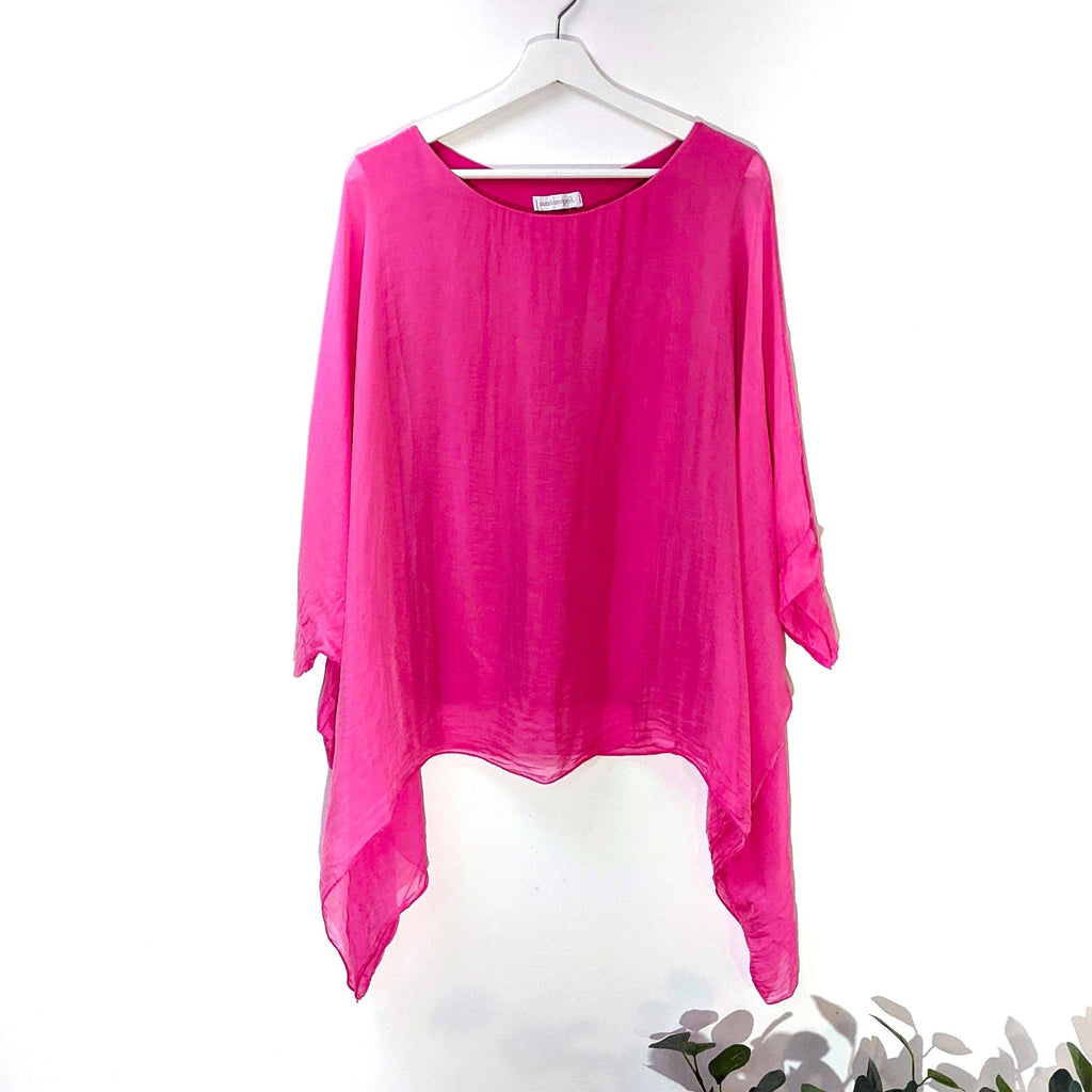 Plain silk tunic with comfortable attached undergarment (O/S): LGRN