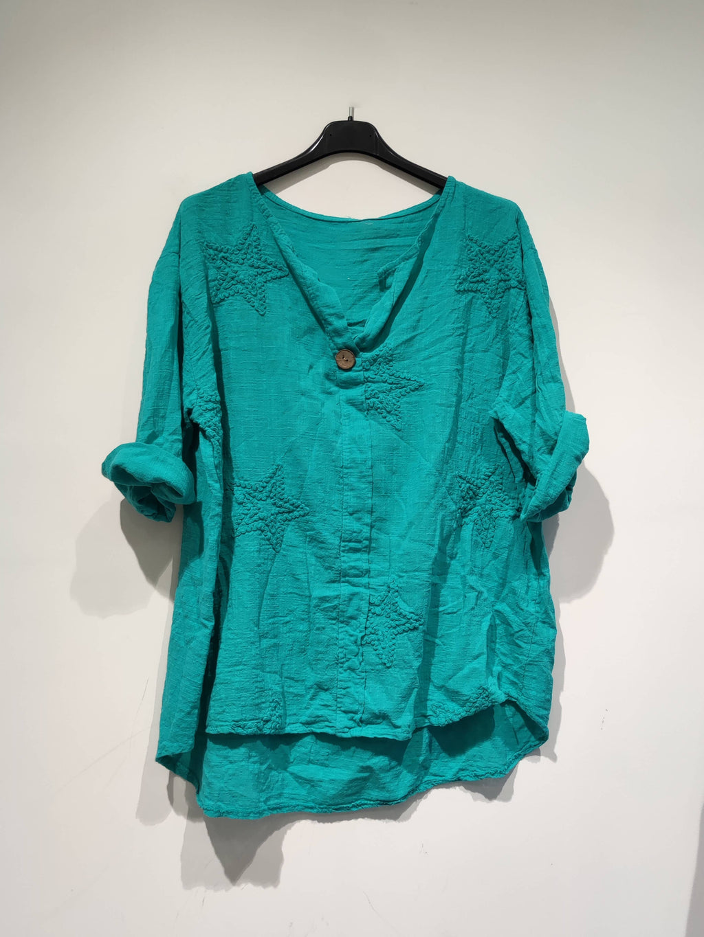 LISA Star Blouse - PE25: White / YOU(36-46)