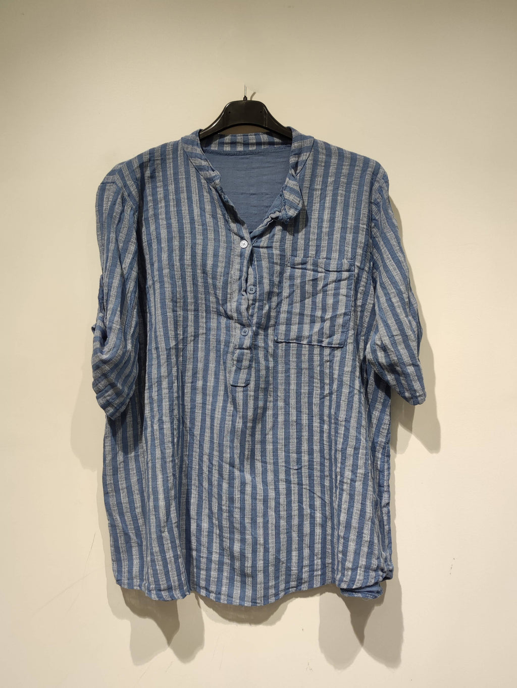 LISA Striped Blouse - PE25: White / You(38-48)