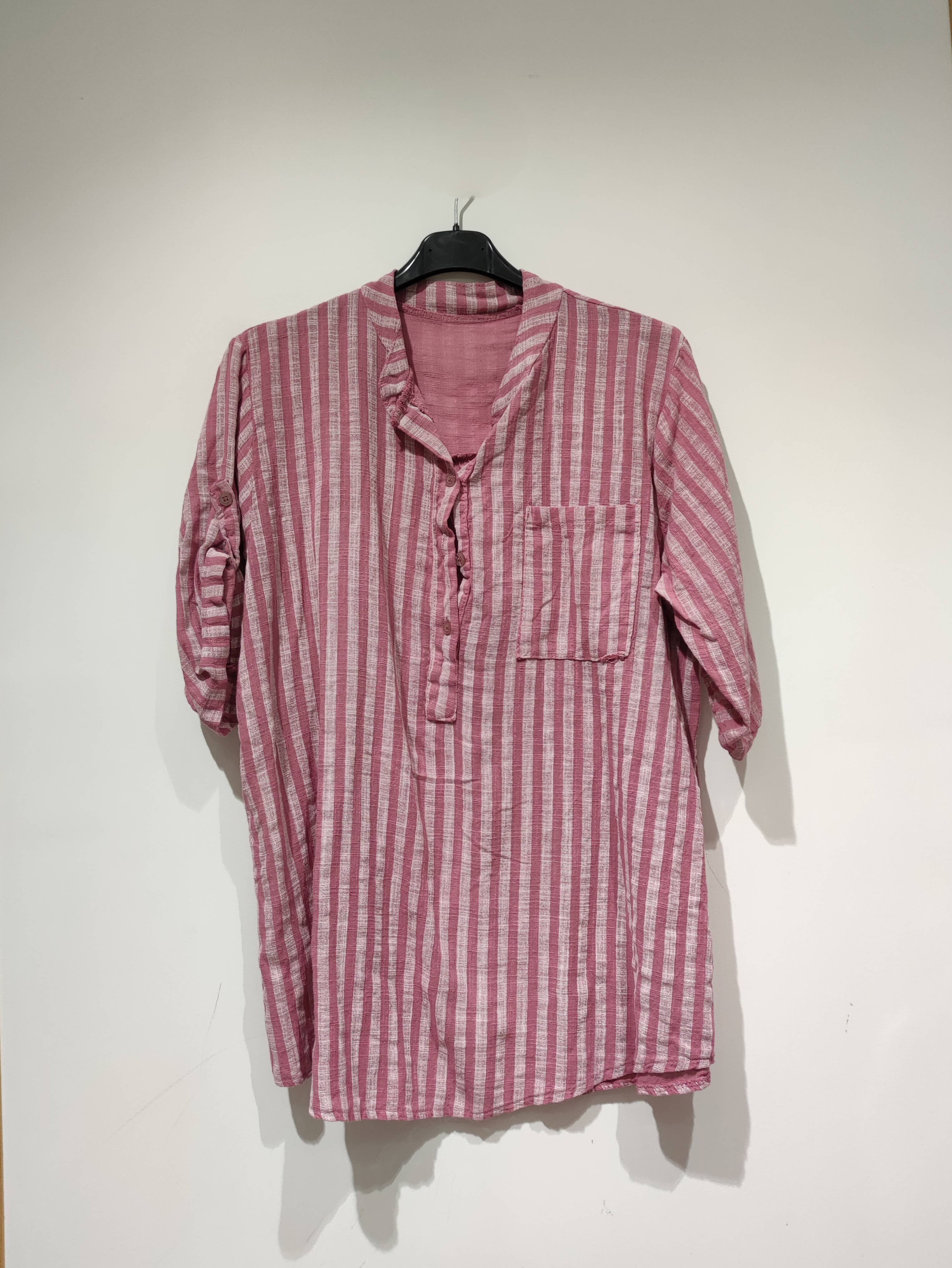 LISA Striped Blouse - PE25: Turquoise / You(38-48)