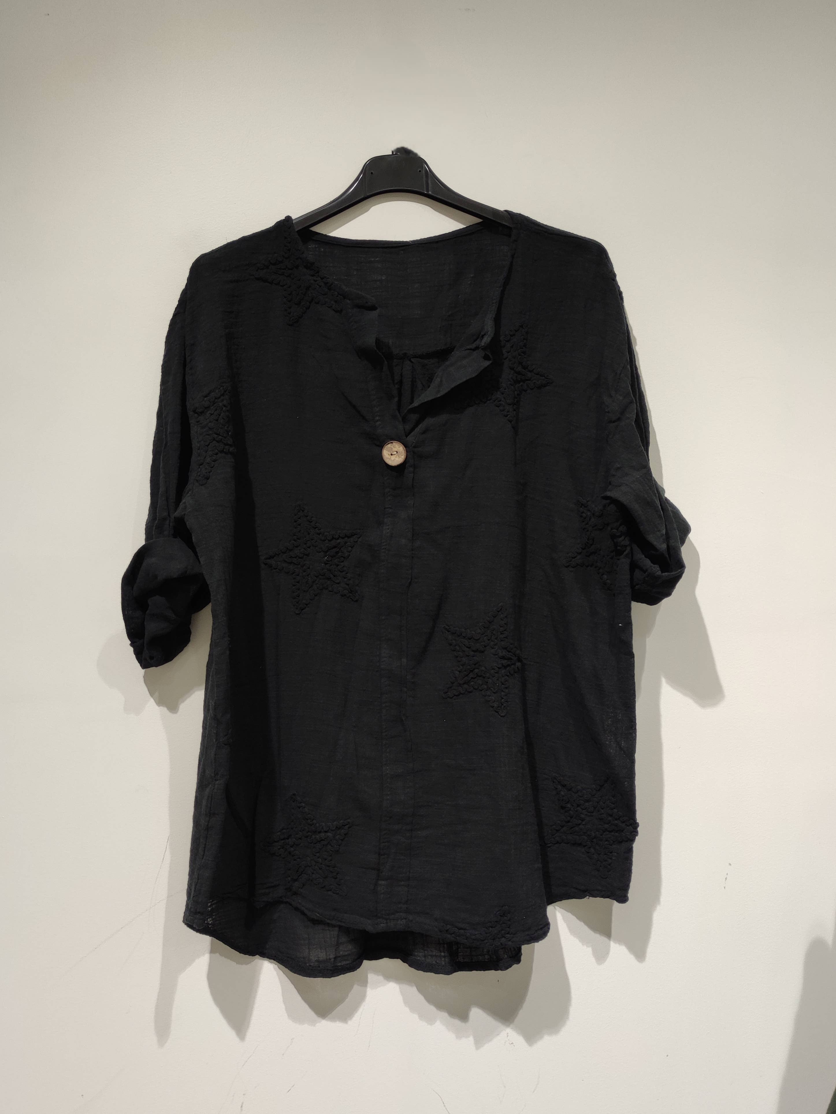 LISA Star Blouse - PE25: White / YOU(36-46)