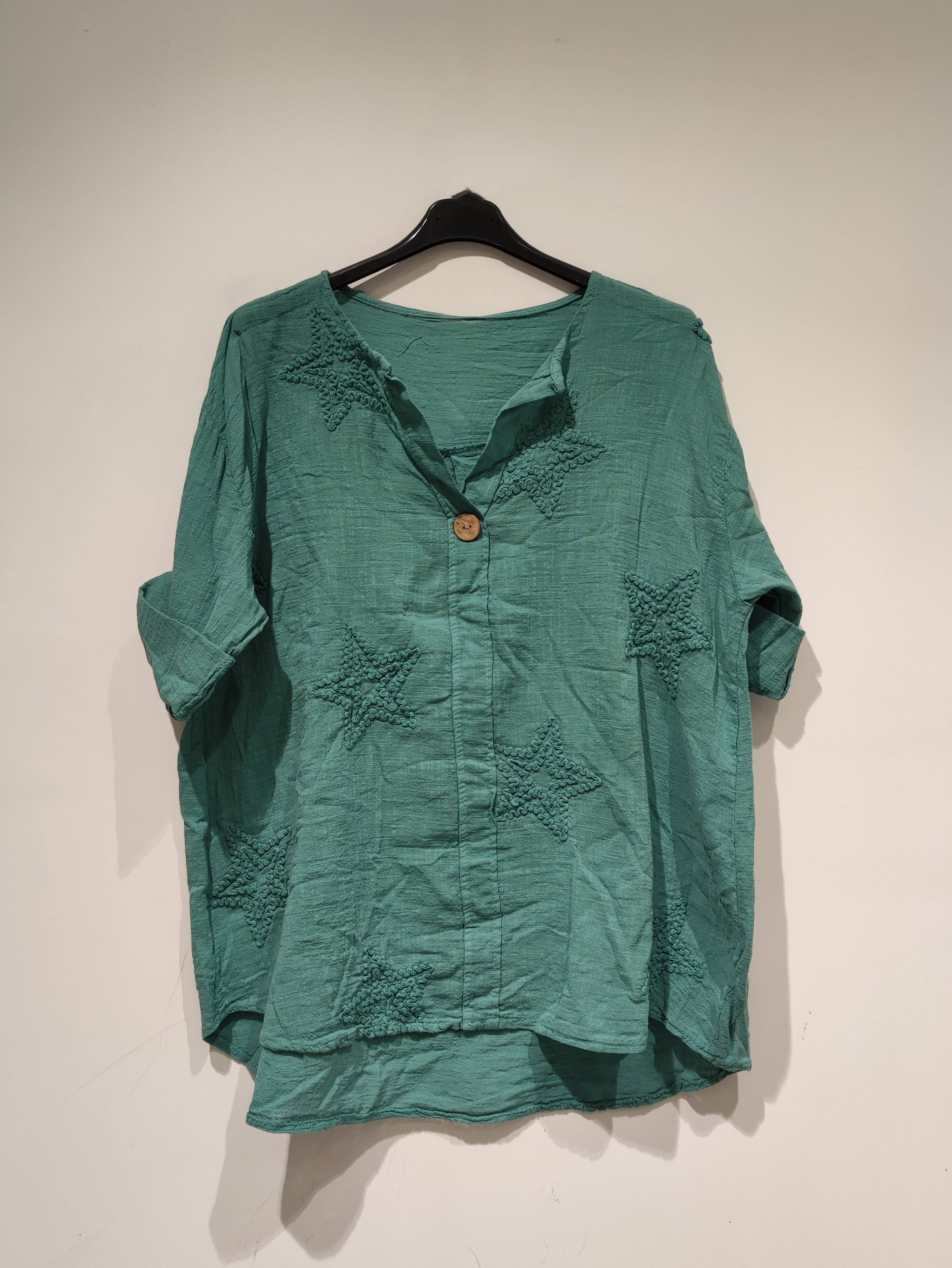 LISA Star Blouse - PE25: Persimmon / YOU(36-46)