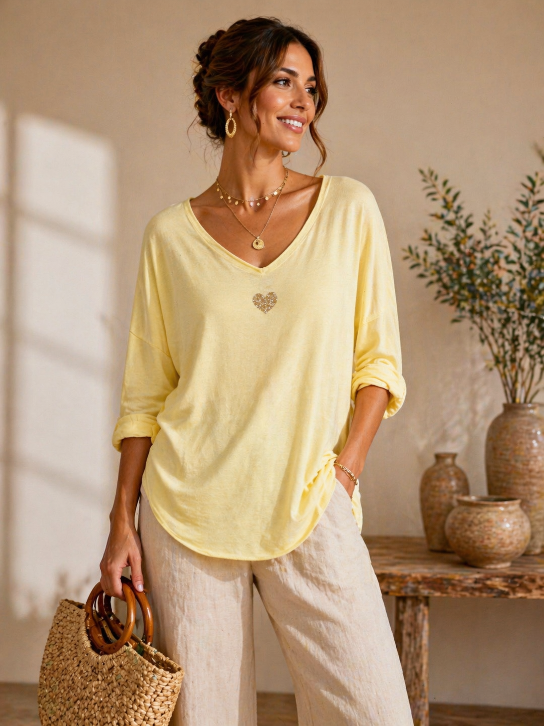 High Bohemian Heart – Gentle Sun: Blush / One size