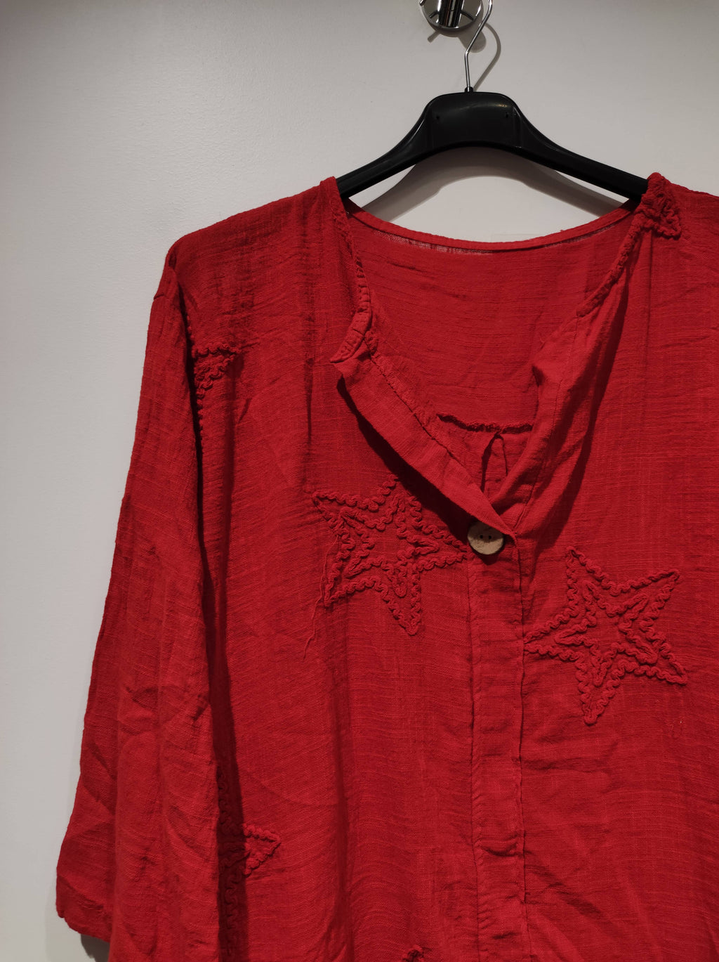 LISA Star Blouse - PE25: White / YOU(36-46)