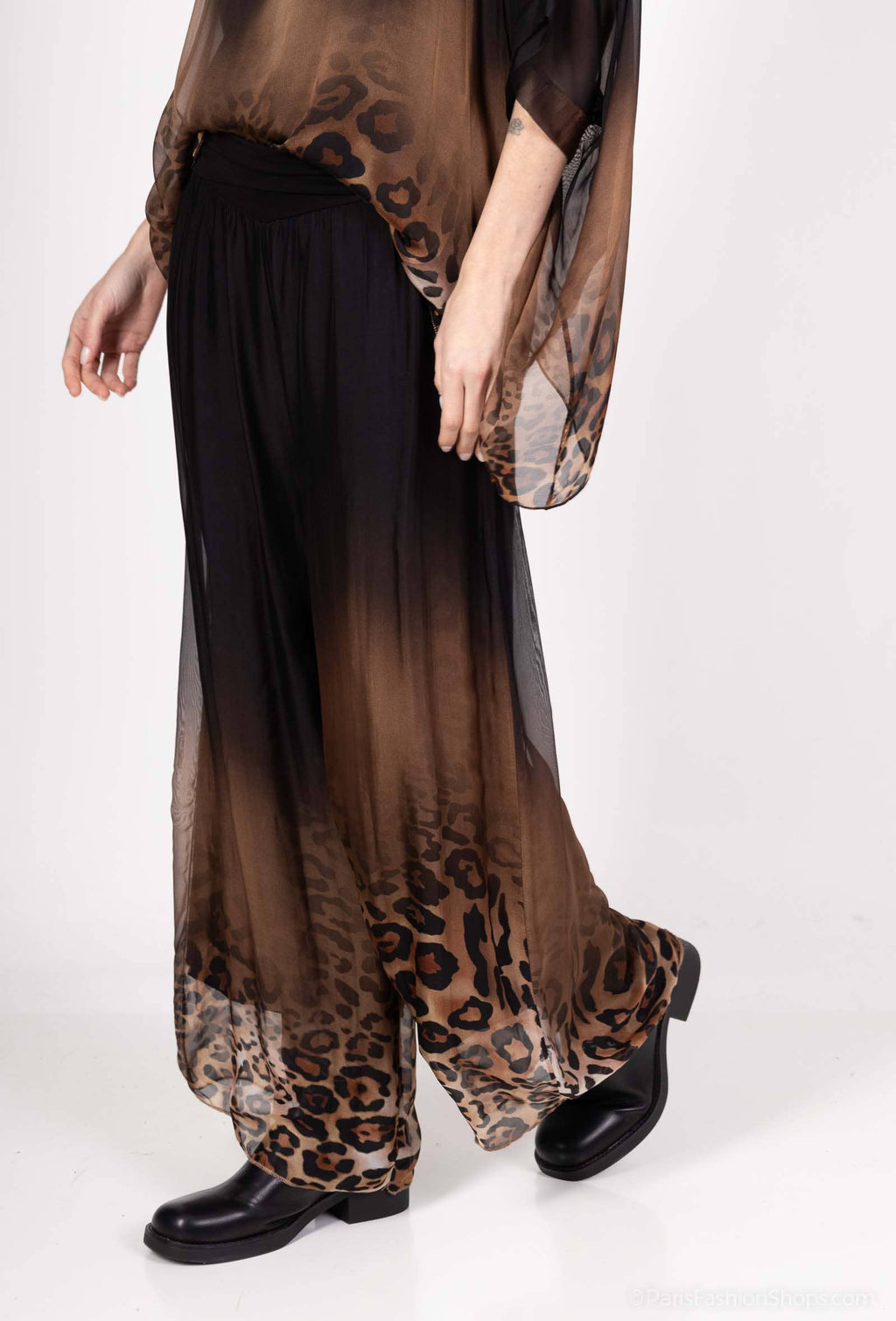 Silk Trousers 20568: Pink