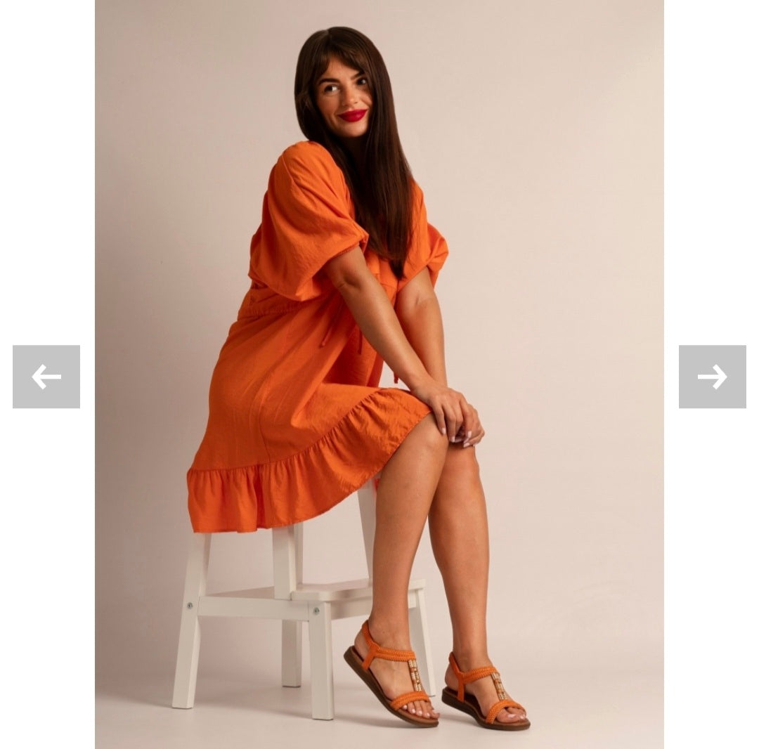 Lunar portofino sandals orange.