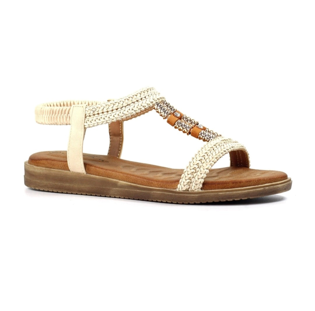 Lunar portofino sandals cream