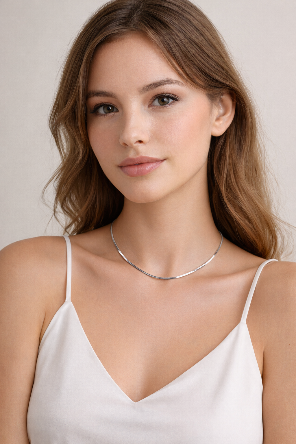 Catalina Luxe Silver Choker Necklace