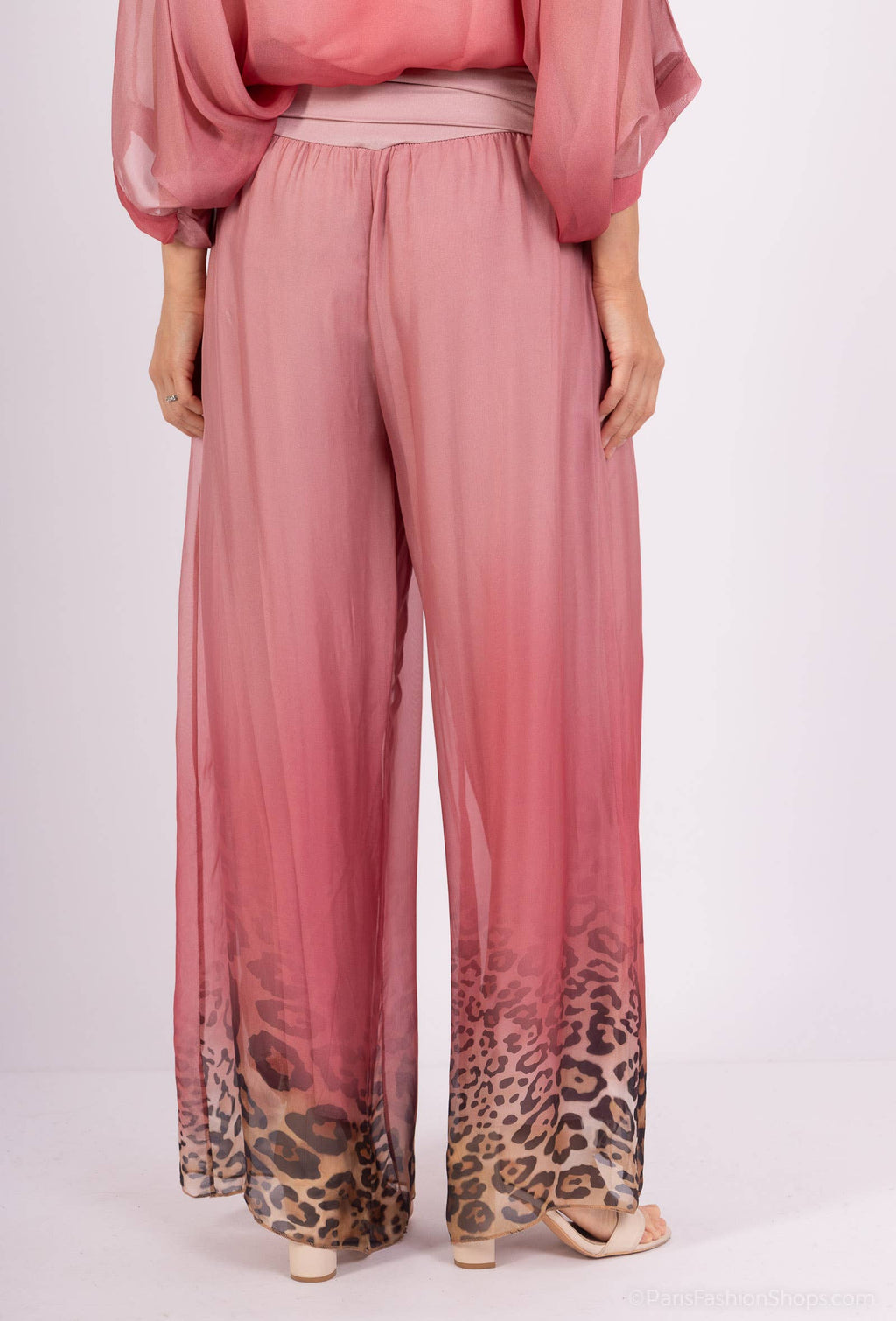 Silk Trousers 20568: Navy