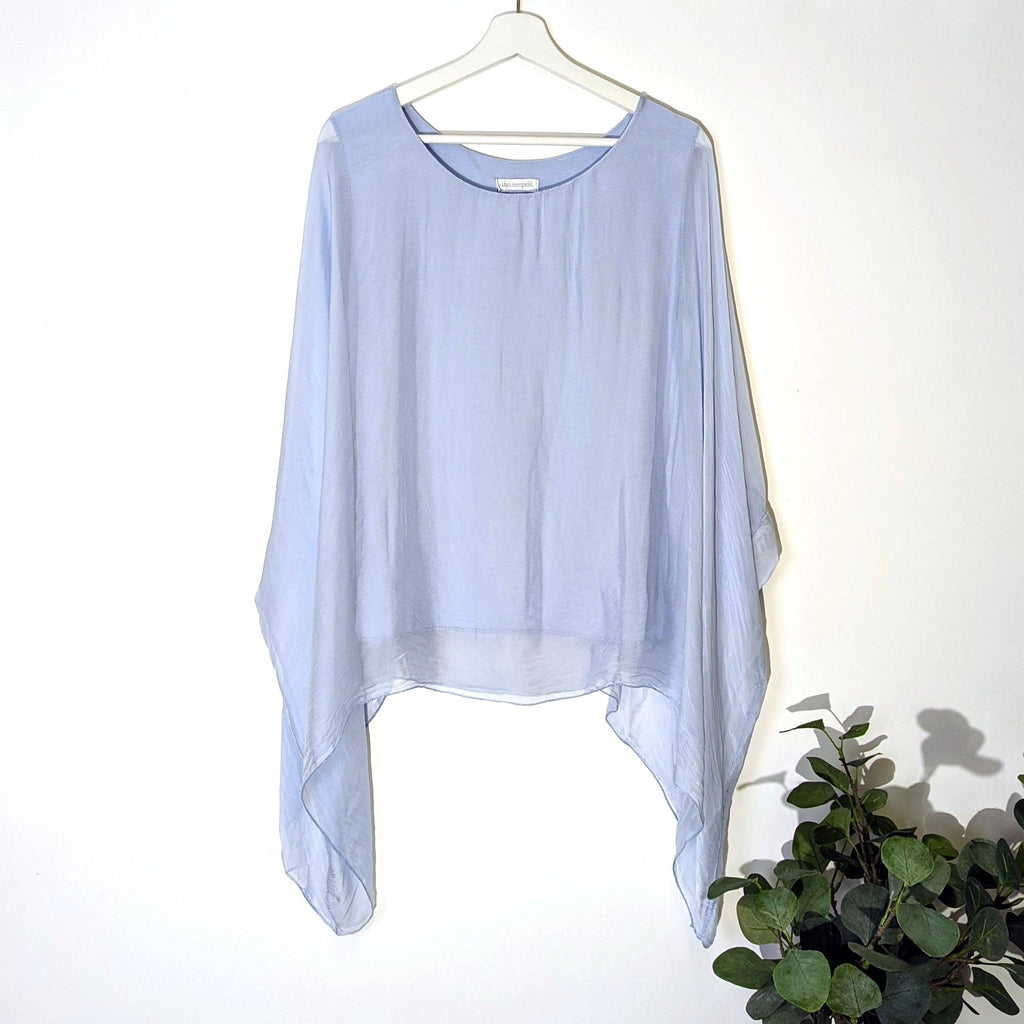 Plain silk tunic with comfortable attached undergarment (O/S): LGRN
