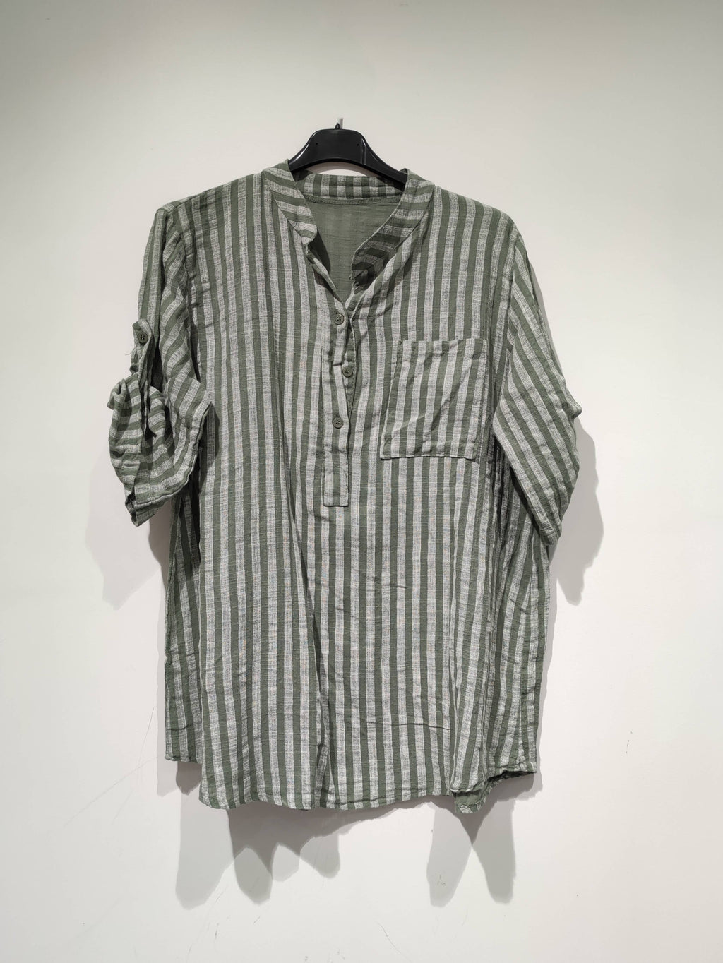 LISA Striped Blouse - PE25: White / You(38-48)