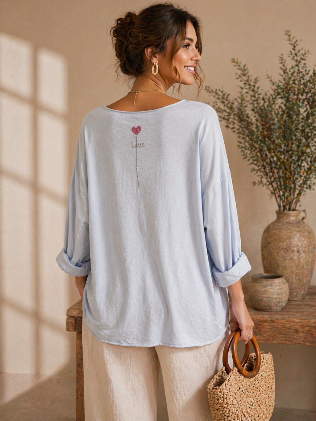 High Bohemian Heart – Gentle Sun: Water green / One size