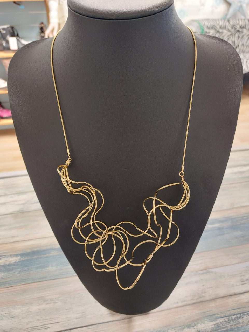 Jess & Lou Gold Tangled Necklace