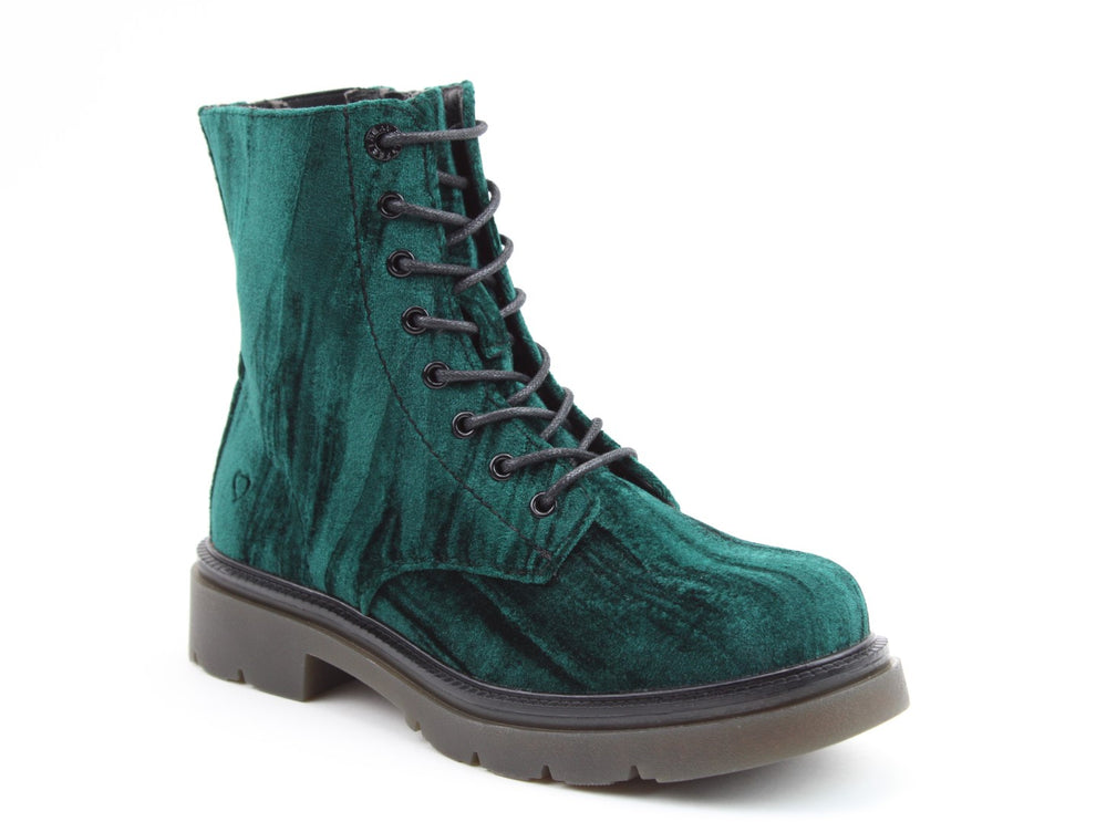 Heavenly feet tabitha green velour boots