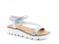 New ss25 heavenly feet fresco silver sandals.