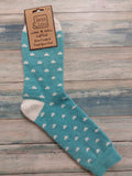 Jess & Lou Baby Blue Heart Socks