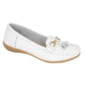 Jo and Joe nautical leather shoes white wide feet.