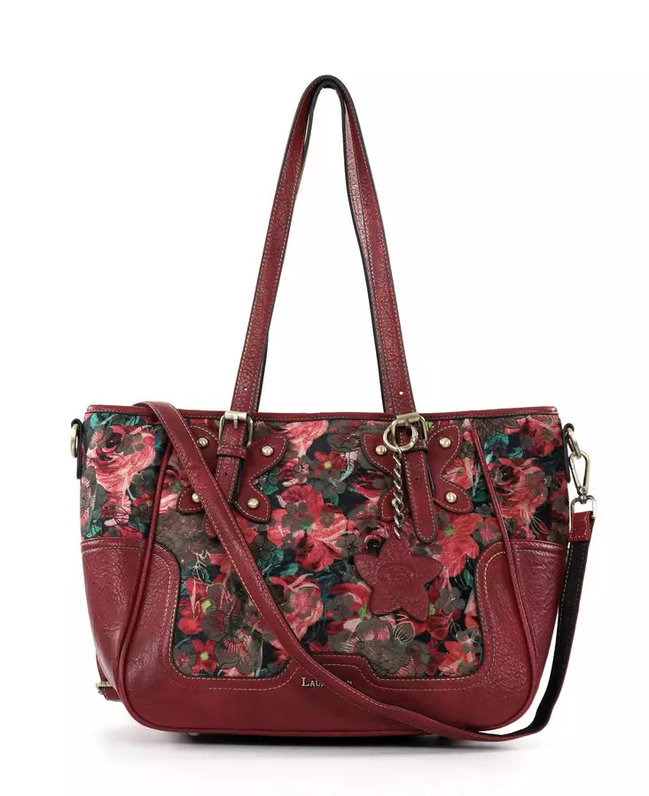 New laura vita aloe burgundy handbag