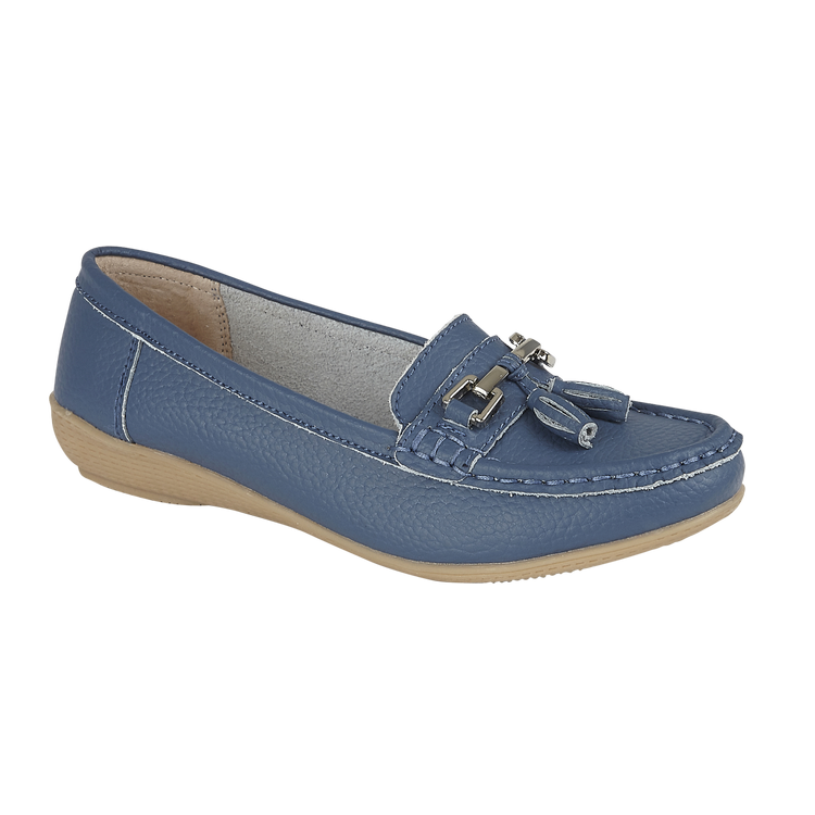 Jo and Joe nautical leather shoes Denim.