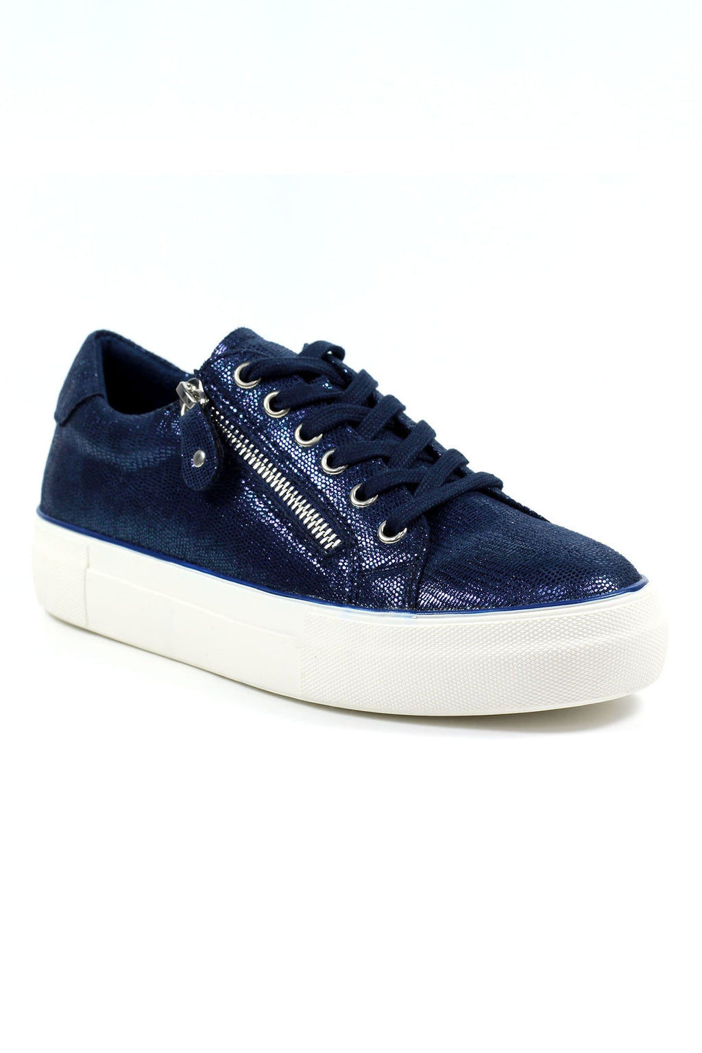 Lunar Shimmer navy trainers