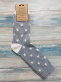 Jess & Lou Grey Star Socks