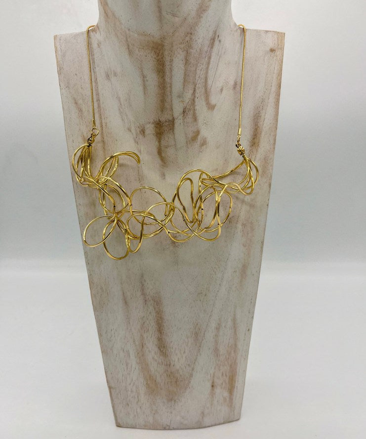 Jess & Lou Multi Strand Fine Gold Necklace