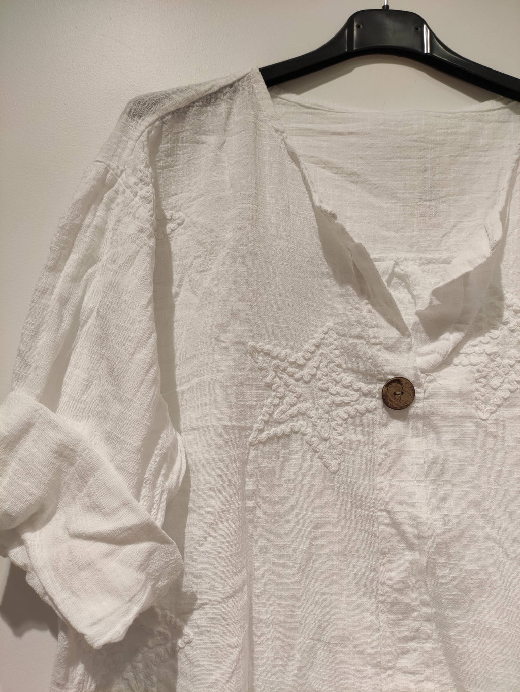 LISA Star Blouse - PE25: White / YOU(36-46)