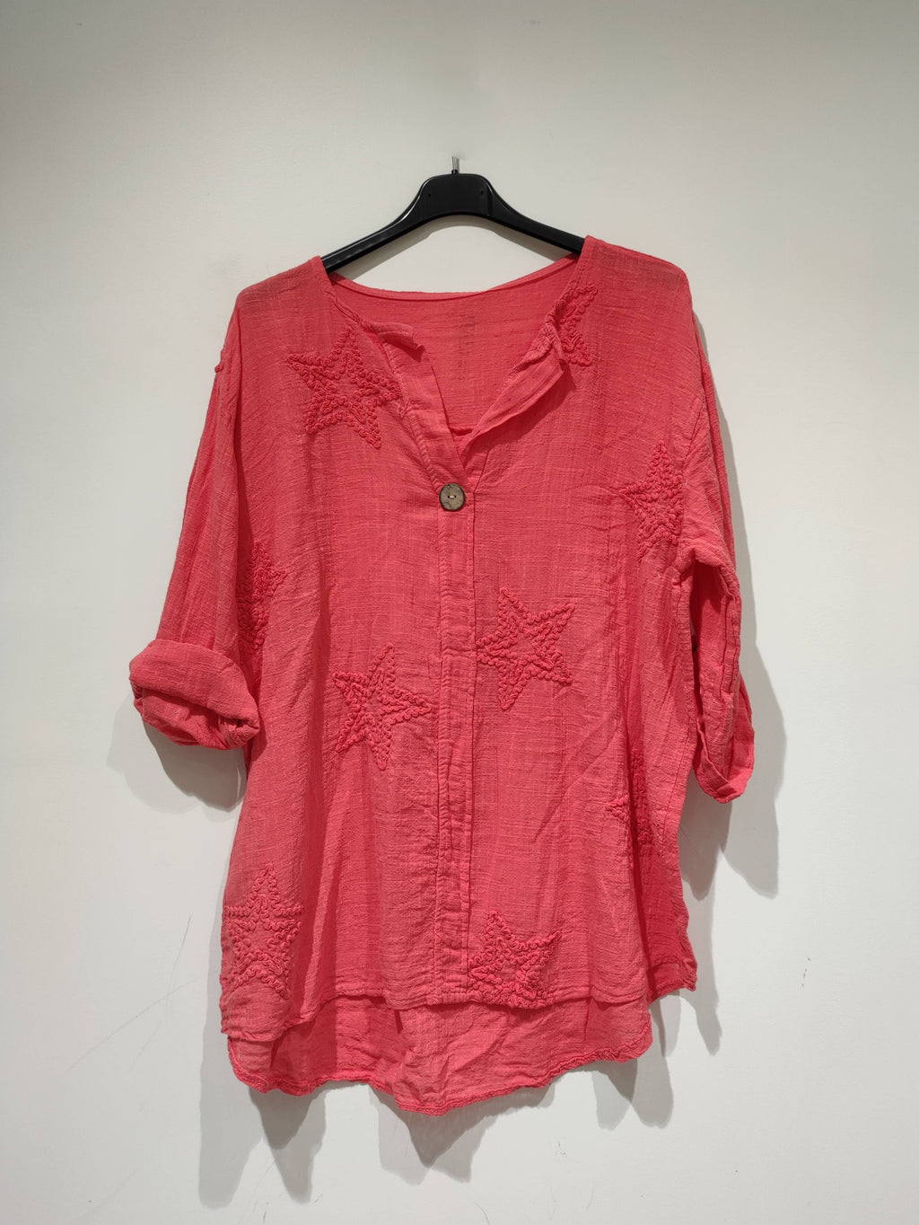 LISA Star Blouse - PE25: Persimmon / YOU(36-46)