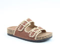 New heavenly feet sandy sliders sandals tan