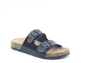 Heavenly feet harmony black sliders sandals