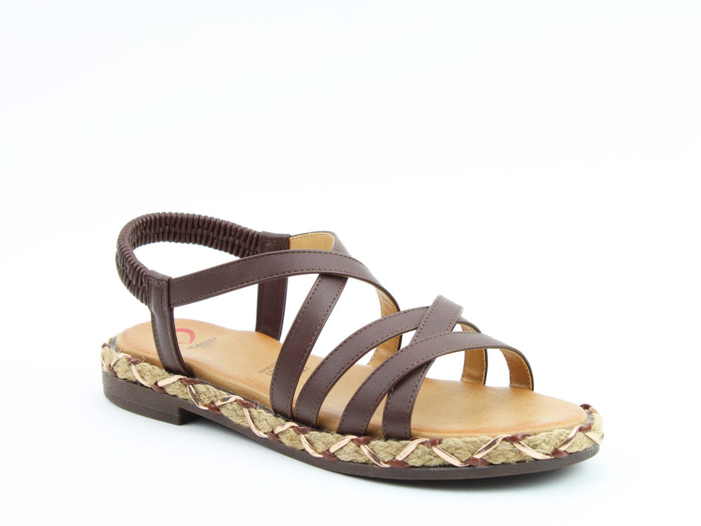 Heavenly feet echo chocolate brown sandals