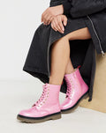 New heavenly feet baby pink glitter ankle boots.