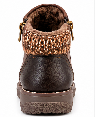 Heavenly Feet Brown Faux-Fur Ankle Boots – £59.95