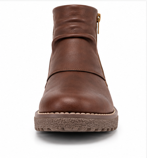 Heavenly Feet Brown Faux-Fur Ankle Boots – £59.95