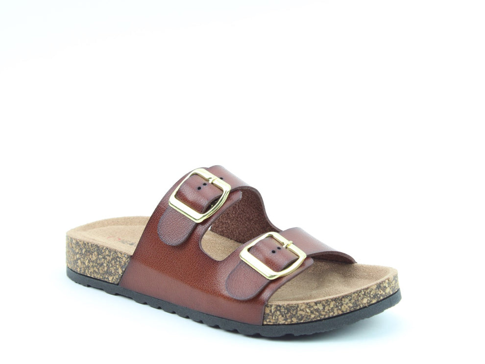 New heavenly feet harmony sliders sandals redwood