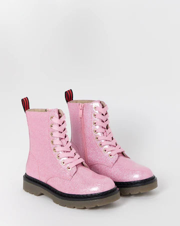 New heavenly feet baby pink glitter ankle boots.